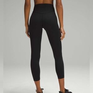 Lululemon Wunder Under Smooth Cover High-Rise Tight 25", Black, Size 8